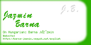 jazmin barna business card